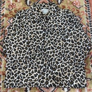 Cheetah print tapestry jacket